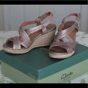 Clarks Artisan collection wedge heel